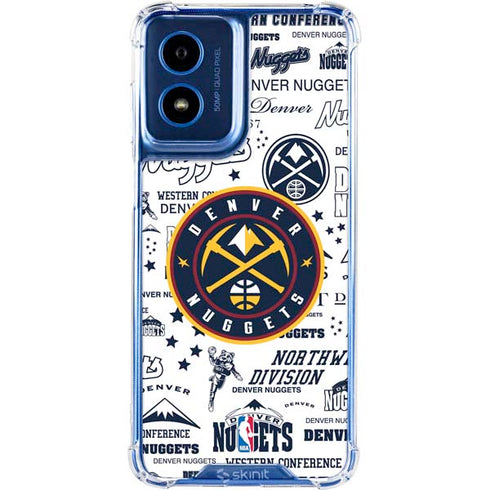 NBA Denver Nuggets Historic Blast Moto G 5G (2024) Clear Case
